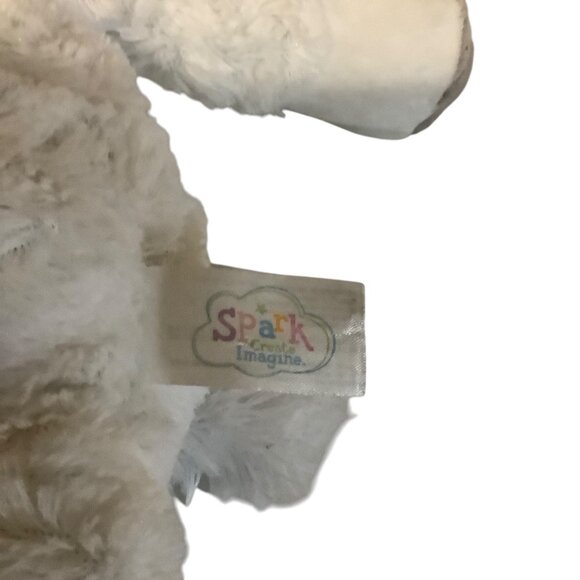 Spark Create Imagine White & Gold Unicorn Plush Toy Crinkles Rattles 16” - Picture 4 of 7